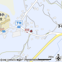 茨城県石岡市下林966-1周辺の地図