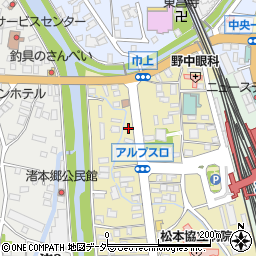 長野県松本市巾上5-6周辺の地図