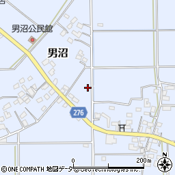 埼玉県熊谷市男沼周辺の地図