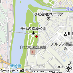 千代の松原公園トイレ周辺の地図