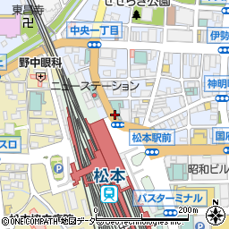 北国のジンホル屋 ふる川 松本本店周辺の地図