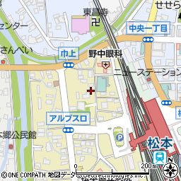 長野県松本市巾上4-7周辺の地図