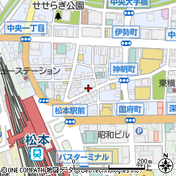海鮮居酒屋 浜焼太郎 松本駅前店周辺の地図