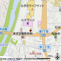 ＡＯＫＩ松本渚店周辺の地図