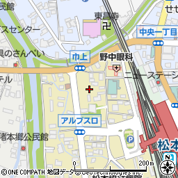長野県松本市巾上4周辺の地図