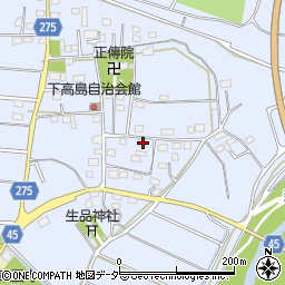 埼玉県深谷市高島190周辺の地図