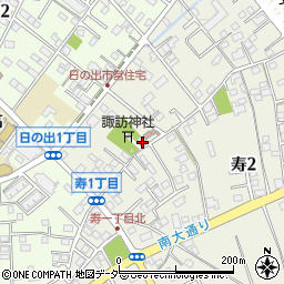 諏訪町自治会館周辺の地図