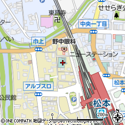 長野県松本市巾上3-2周辺の地図