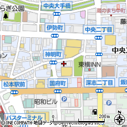 韓国料理 神戸サムギョプサル 松本店周辺の地図