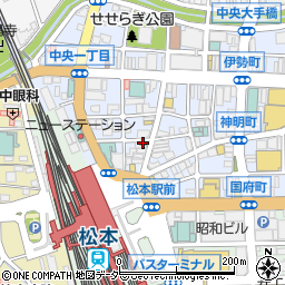 カレーハウスＣｏＣｏ壱番屋松本駅前店周辺の地図