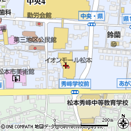 イオンモール松本周辺の地図