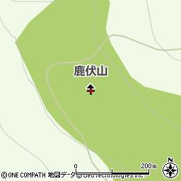 鹿伏山周辺の地図