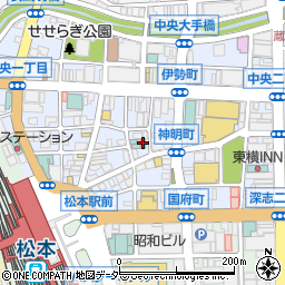 ホテルウエルカム松本周辺の地図