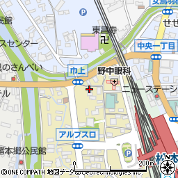 長野県松本市巾上4-30周辺の地図