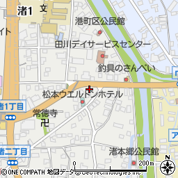 松本信用金庫西支店周辺の地図