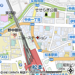 カラオケＪＯＹＪＯＹ　松本駅北２号店周辺の地図