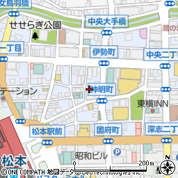 横尾山荘事務所周辺の地図