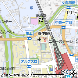 長野県松本市巾上4-2周辺の地図