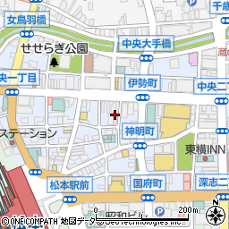 エムズコレクション松本店周辺の地図