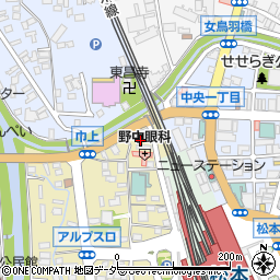 長野県松本市巾上2周辺の地図