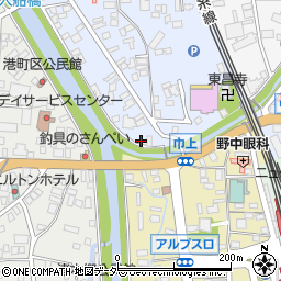 長野県松本市白板1丁目4-3周辺の地図