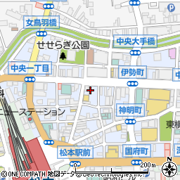ほけんの窓口　松本・伊勢町通り店周辺の地図