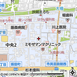長野県松本市中央周辺の地図