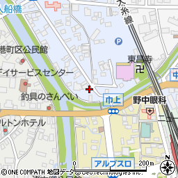 長野県松本市白板1丁目4-47周辺の地図