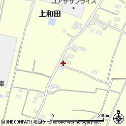 茨城県古河市上和田375-1周辺の地図