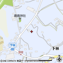 茨城県石岡市下林1307-2周辺の地図