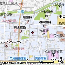 松本中央社宅周辺の地図