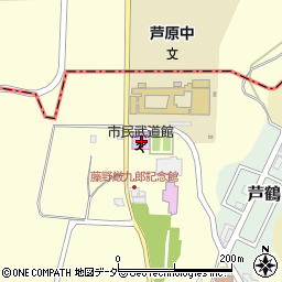 あわら市役所　市民武道館周辺の地図