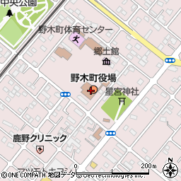 栃木県下都賀郡野木町周辺の地図