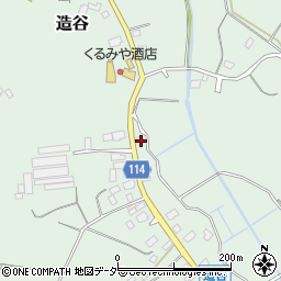 茨城県鉾田市造谷1036-2周辺の地図