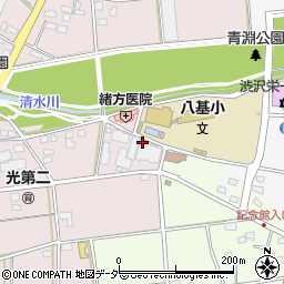 ＪＡふかや八基支店周辺の地図