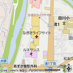 ウエルシア松本渚店周辺の地図