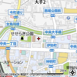 松本市　中央駐車場周辺の地図