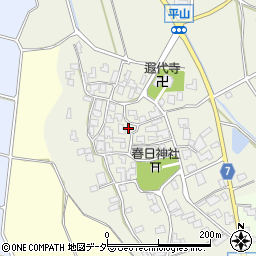 福井県坂井市三国町平山周辺の地図