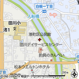 渚町区公民館周辺の地図