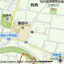 埼玉県　警察署本庄警察署藤田駐在所周辺の地図