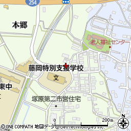 塚原コミューニティセンター周辺の地図