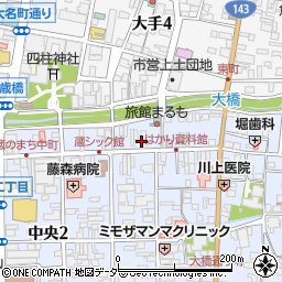 ＡＬＡＮ松本店周辺の地図