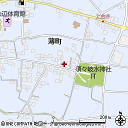 長野県松本市里山辺薄町2774周辺の地図