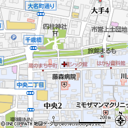 麺州 竹中松本中町周辺の地図