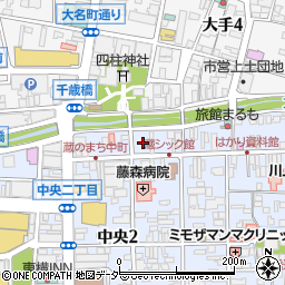 おいも日和　松本・中町店周辺の地図