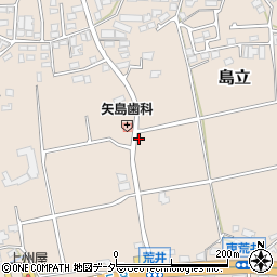 長野県松本市島立341周辺の地図