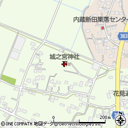 城之宮神社周辺の地図
