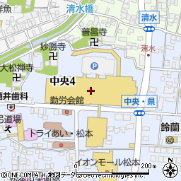 ラブトキシック（Ｌｏｖｅｔｏｘｉｃ）　イオンモール松本店周辺の地図