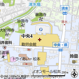 イオンモール松本周辺の地図