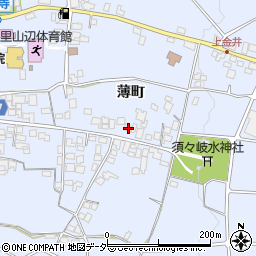 長野県松本市里山辺薄町2765周辺の地図